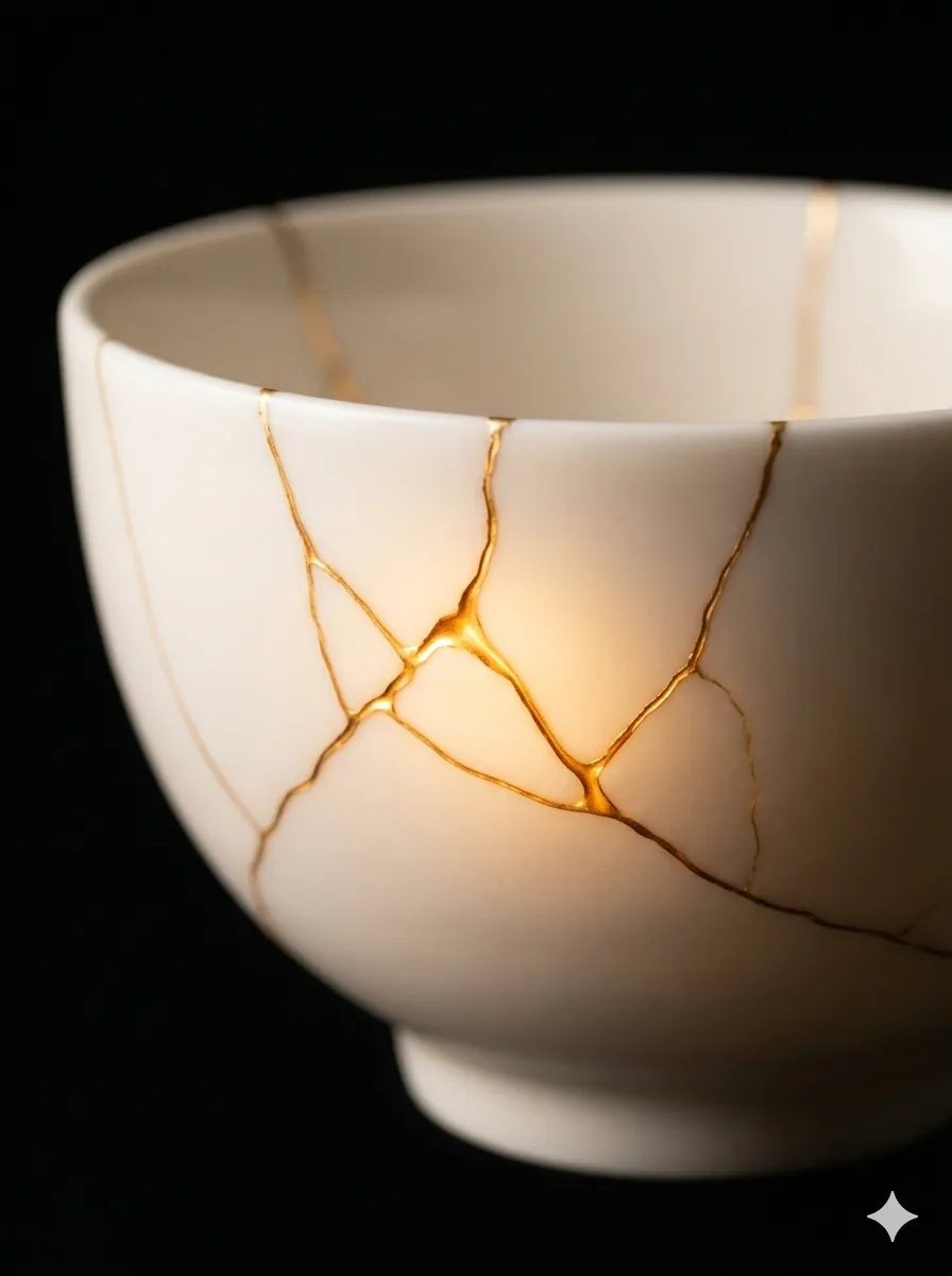 Tasse japonaise dorée
