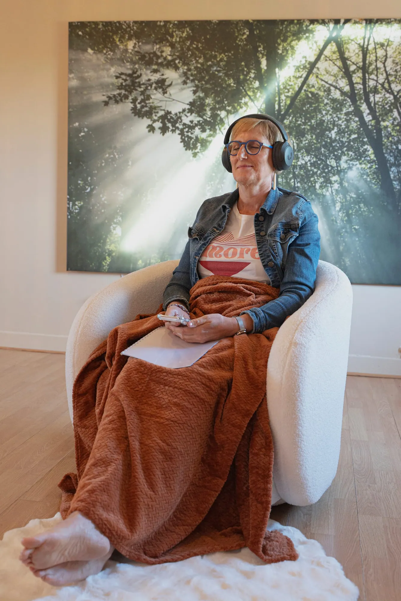 Un temps de méditation guidée au casque